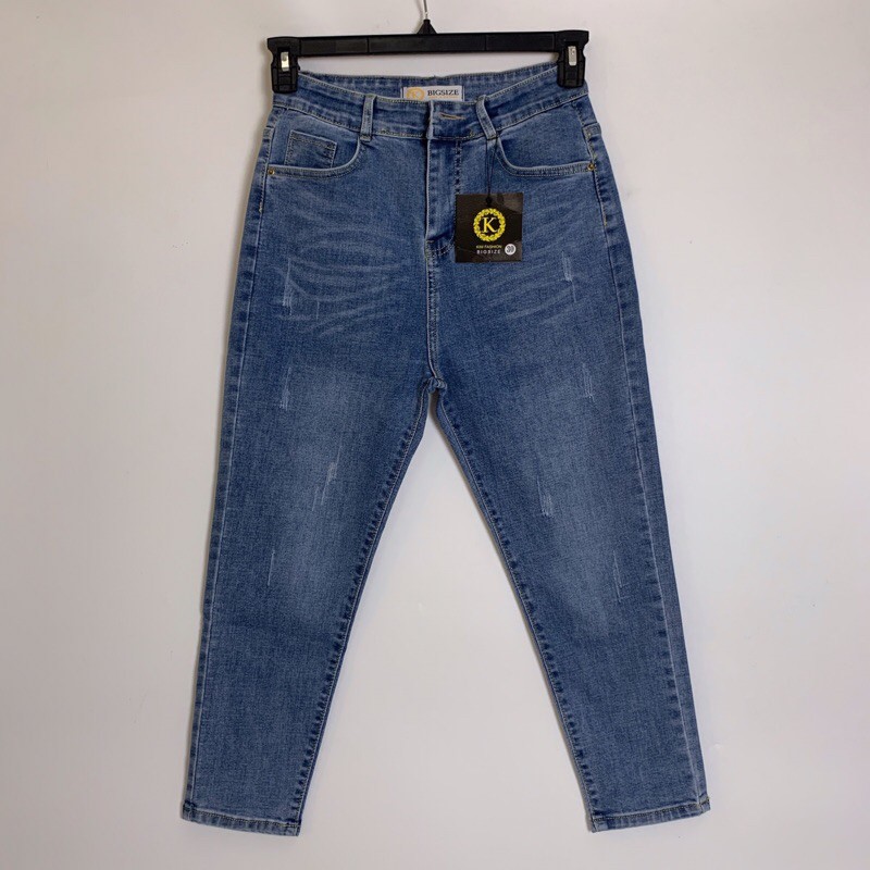 Quần jean nữ bigsize kìmashion,quần jean nữ lưng cao co giãn big size Kl01 56-75kg