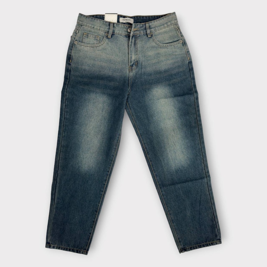 Quần jean baggy bigsize 50-75kg form ống rộng ulzang cạp vừa kimbigsize BGD80 - Ảnh 7
