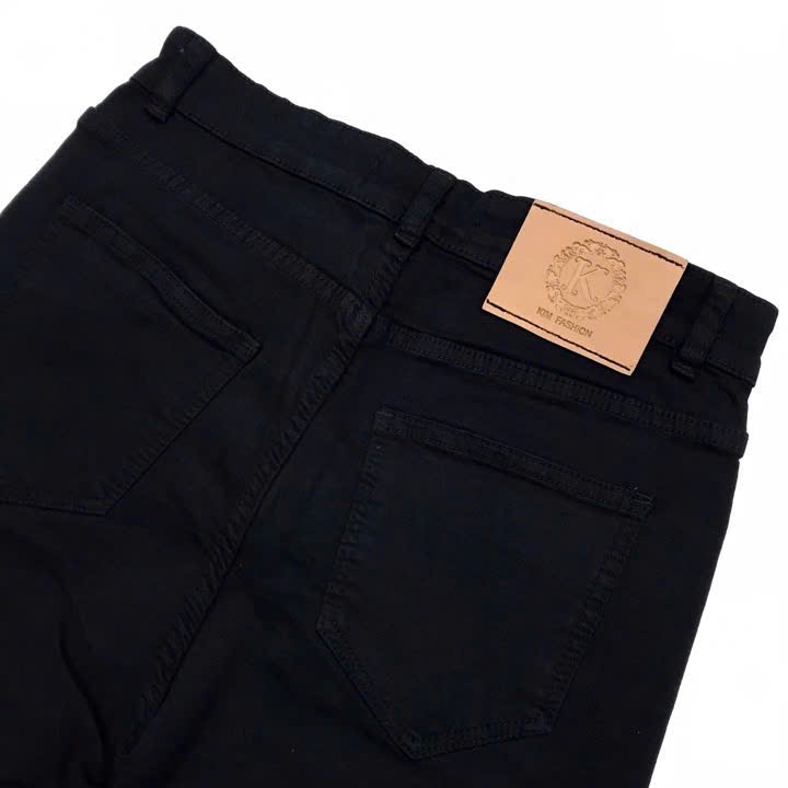 Quần ngố Jeans Đen Bigsize Co giãn Size 30-36 - Ảnh 3