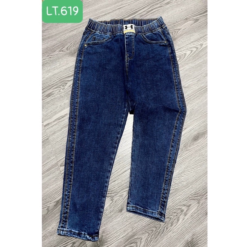 quần jeans lở 9 tấc bigsize co giãn lưng thun 58-80kg