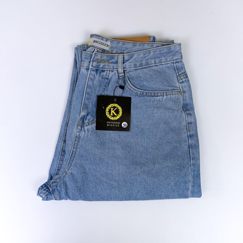 Quần Jeans Suông Ống Rộng Bigsize - Kim Fashion Bigsize - Ảnh 4