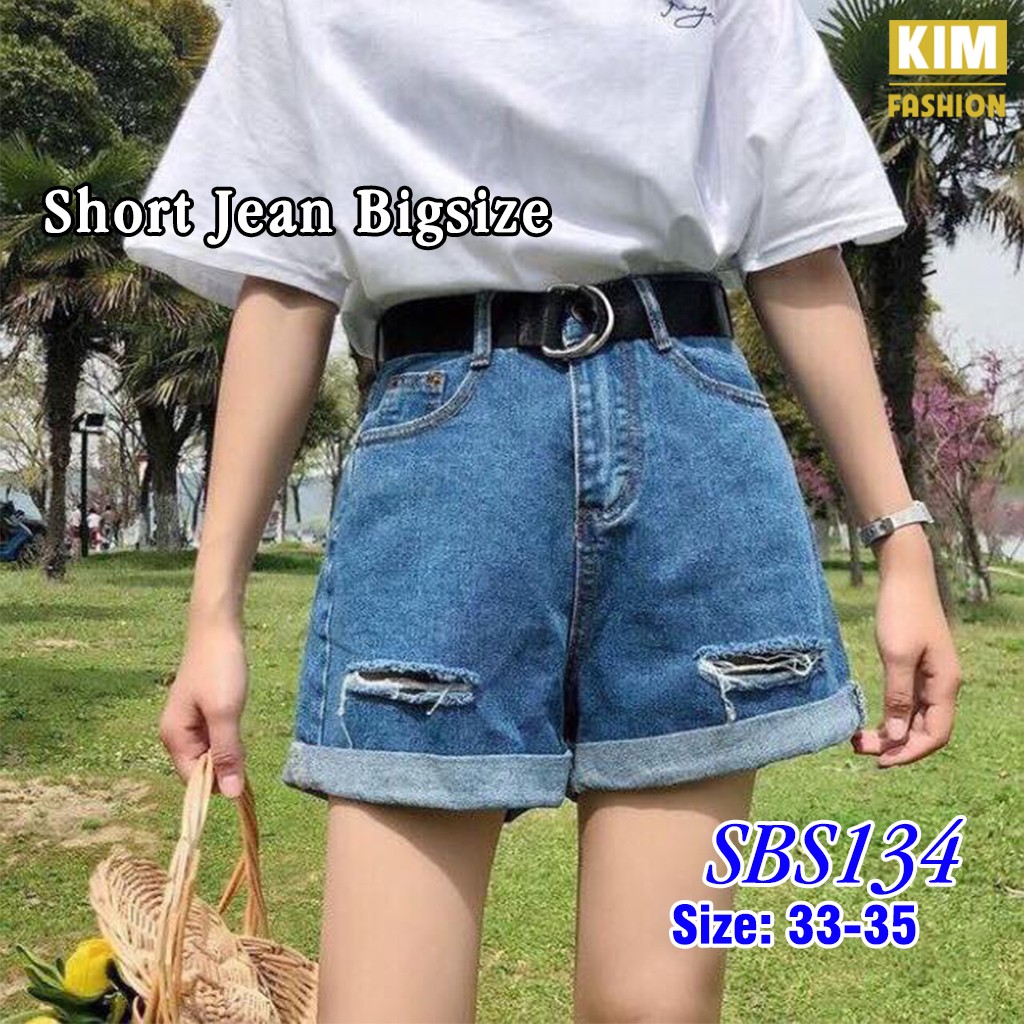 Short Jean Bigsize SBS134 Size 33-35