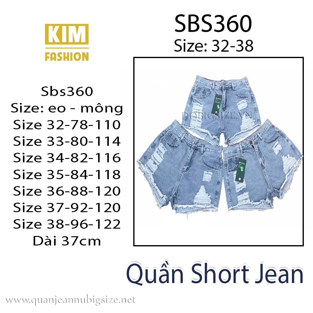 QUẦN JEANS SHOT BIGSIZE SBS360. - Ảnh 2