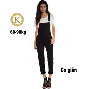 Quần yếm dài bigsize 60-90kg co giãn mạnh form ôm gọn kimfashion-bigsize
