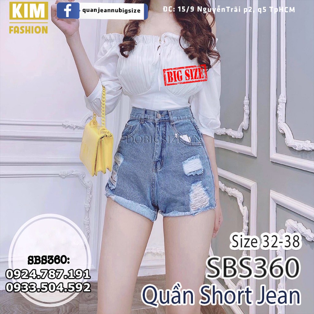 QUẦN JEANS SHOT BIGSIZE SBS360.