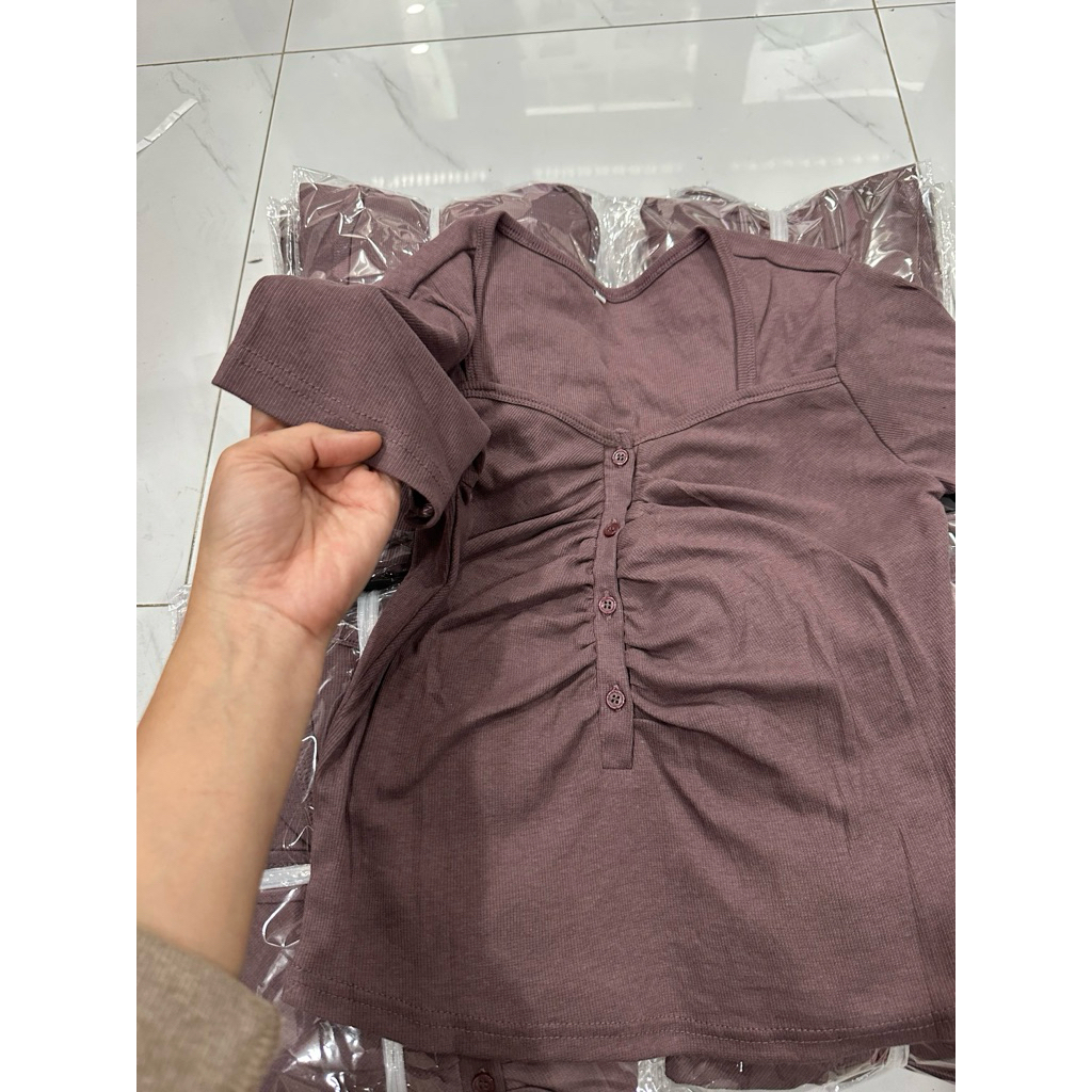 Áo croptop nữ tay ngắn bigsize 55-90kg,áo thun croptop bigsize nhúng ngực AT31-1 KimFashion - Ảnh 5